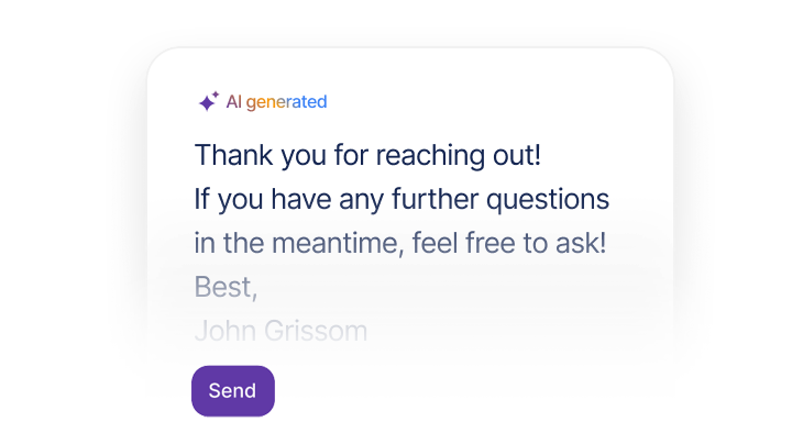 Review and send interface